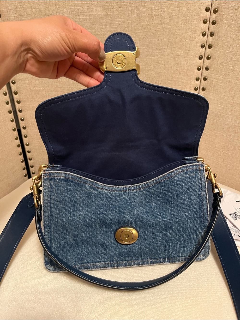 EUC Coach Chain Tabby Denim (Missing Chain Strap) - Picture 15 of 16